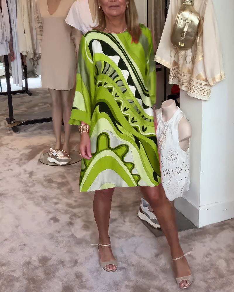 Chiara – Robe élégante à col rond