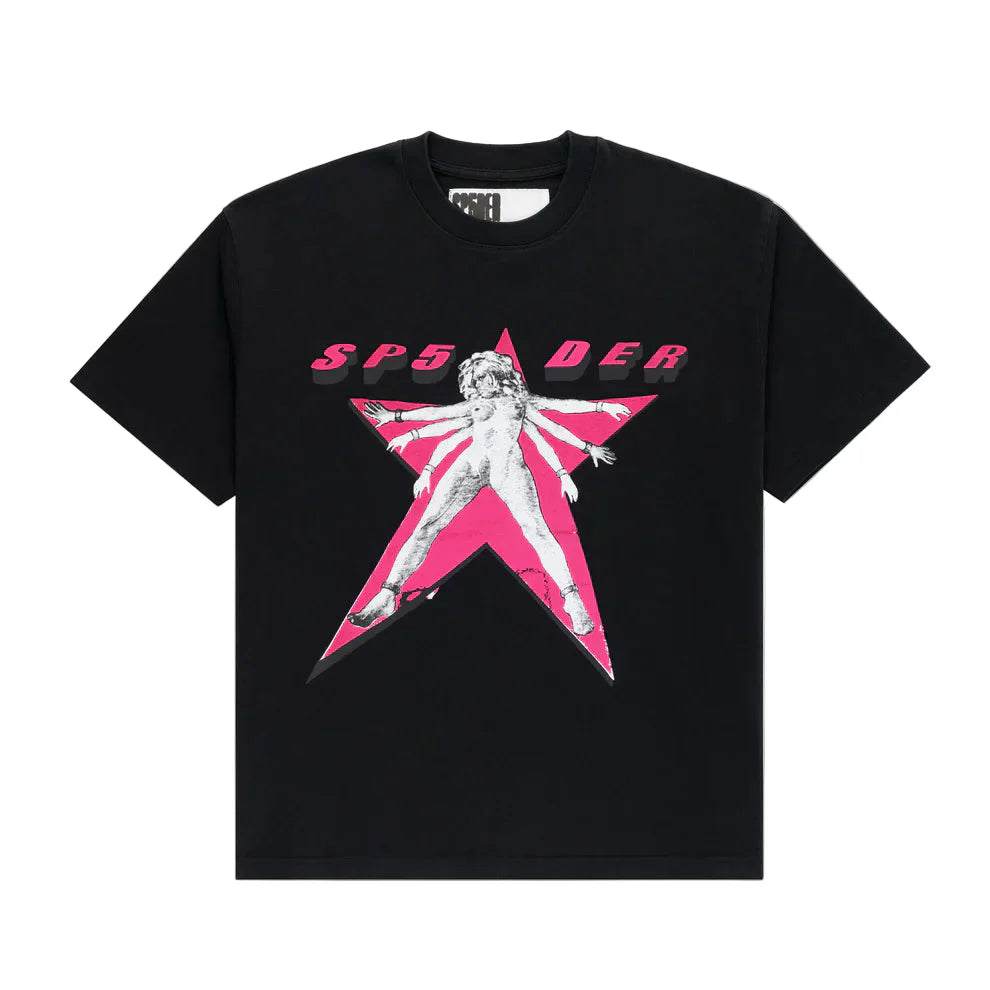 Sp5der Star Girl Tee 'Black'