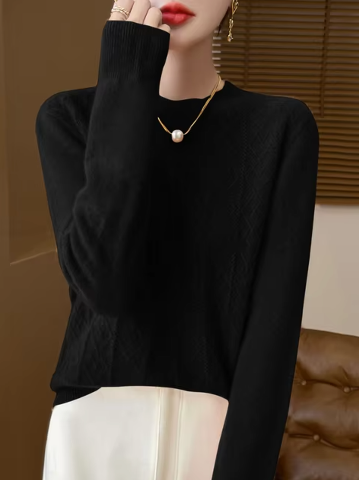 Pull en Tricot Laine et Cachemire