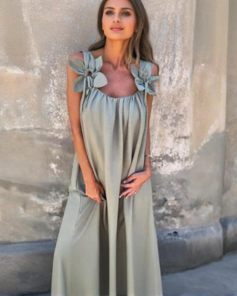 Aryanna - Robe longue élégante à fleurs