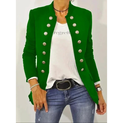 Blazer à Boutons Décoratifs
