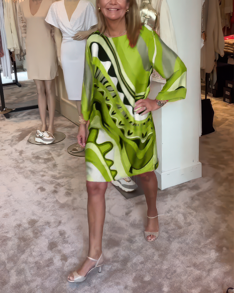 Chiara – Robe élégante à col rond