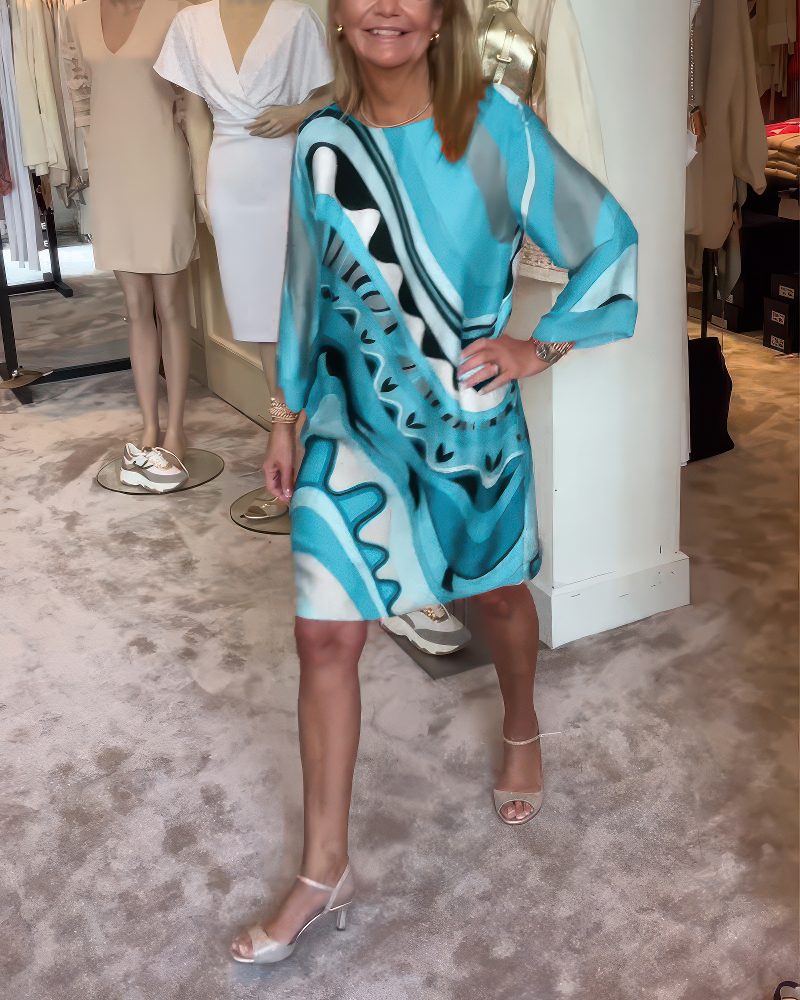 Chiara – Robe élégante à col rond