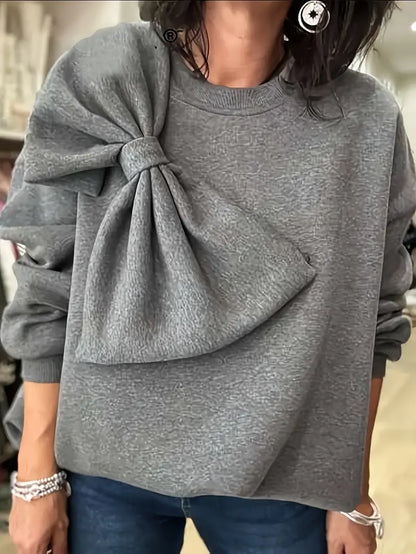 Sweat Élégant avec Nœud Oversize