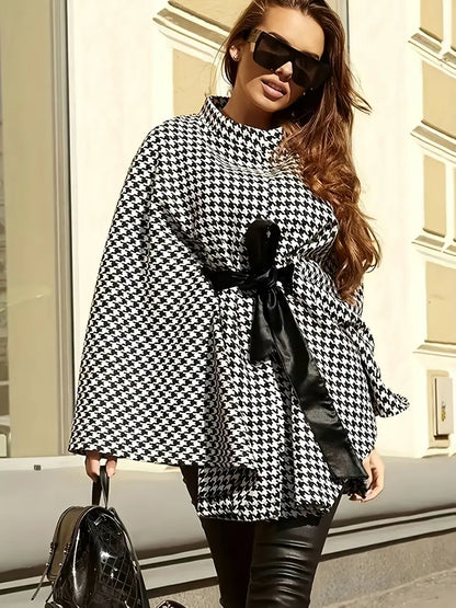 Manteau Cape Pied-de-Poule