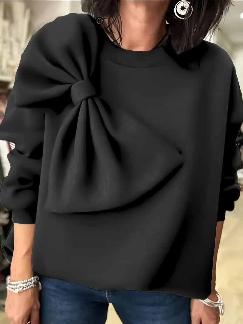 Sweat Élégant avec Nœud Oversize