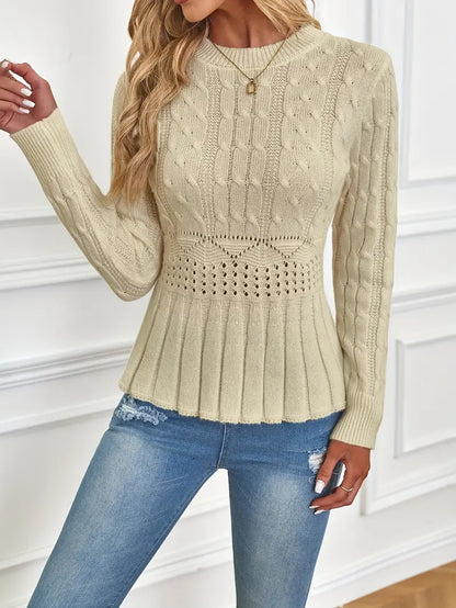 Pull en Maille Plissée