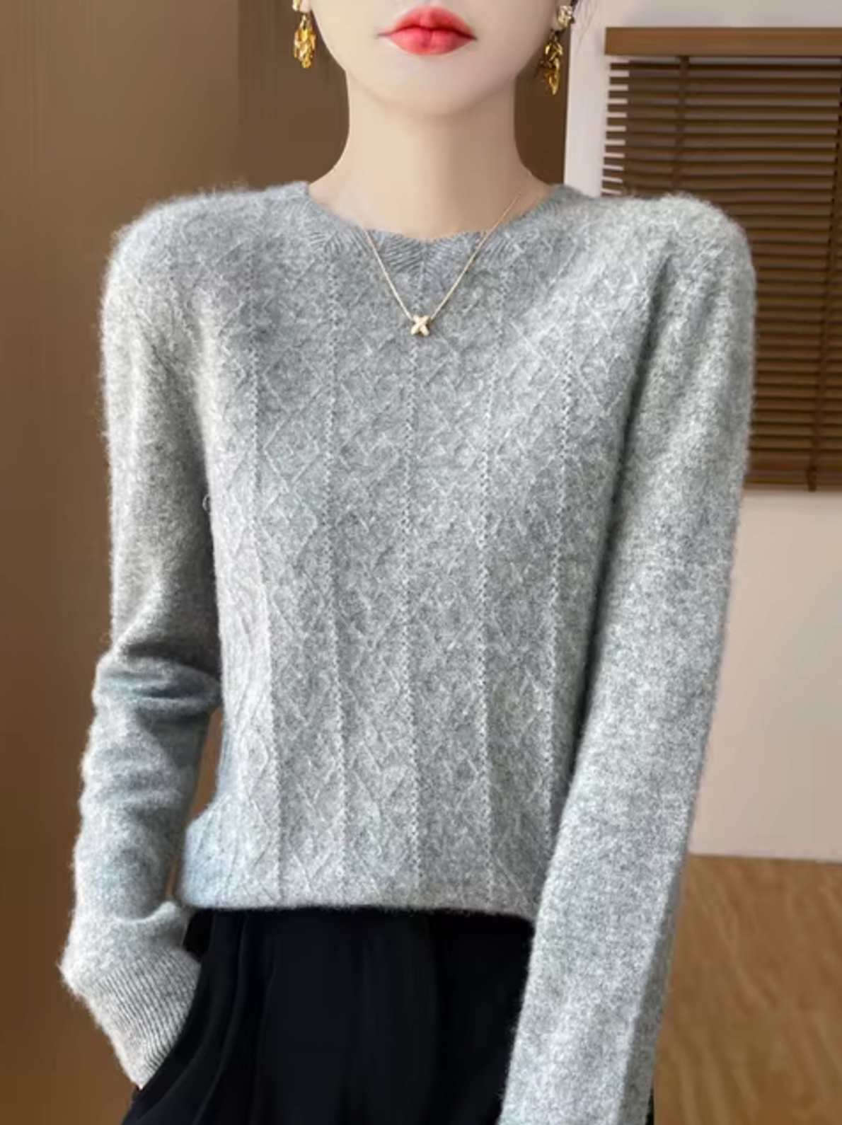 Pull en Tricot Laine et Cachemire