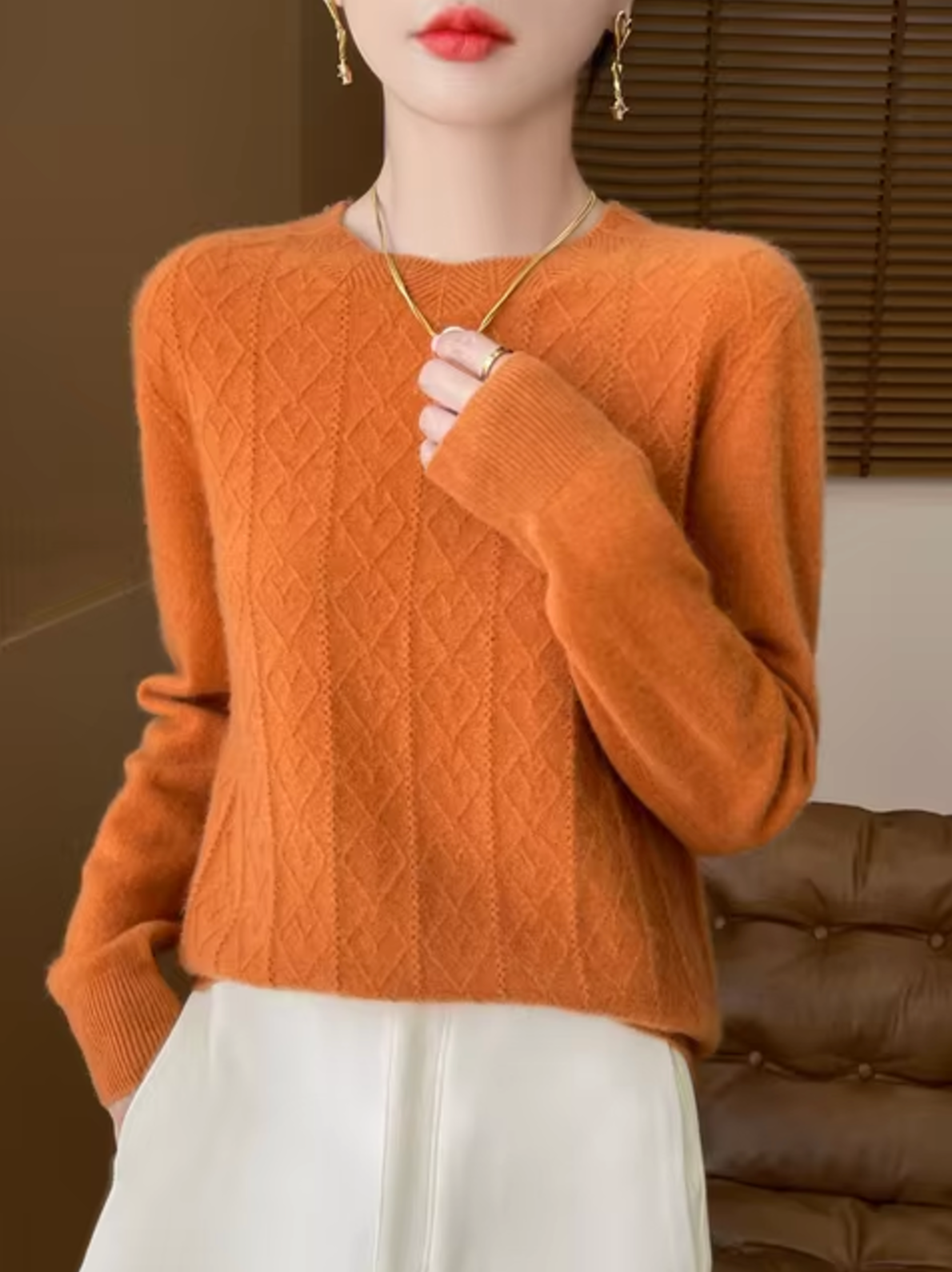 Pull en Tricot Laine et Cachemire