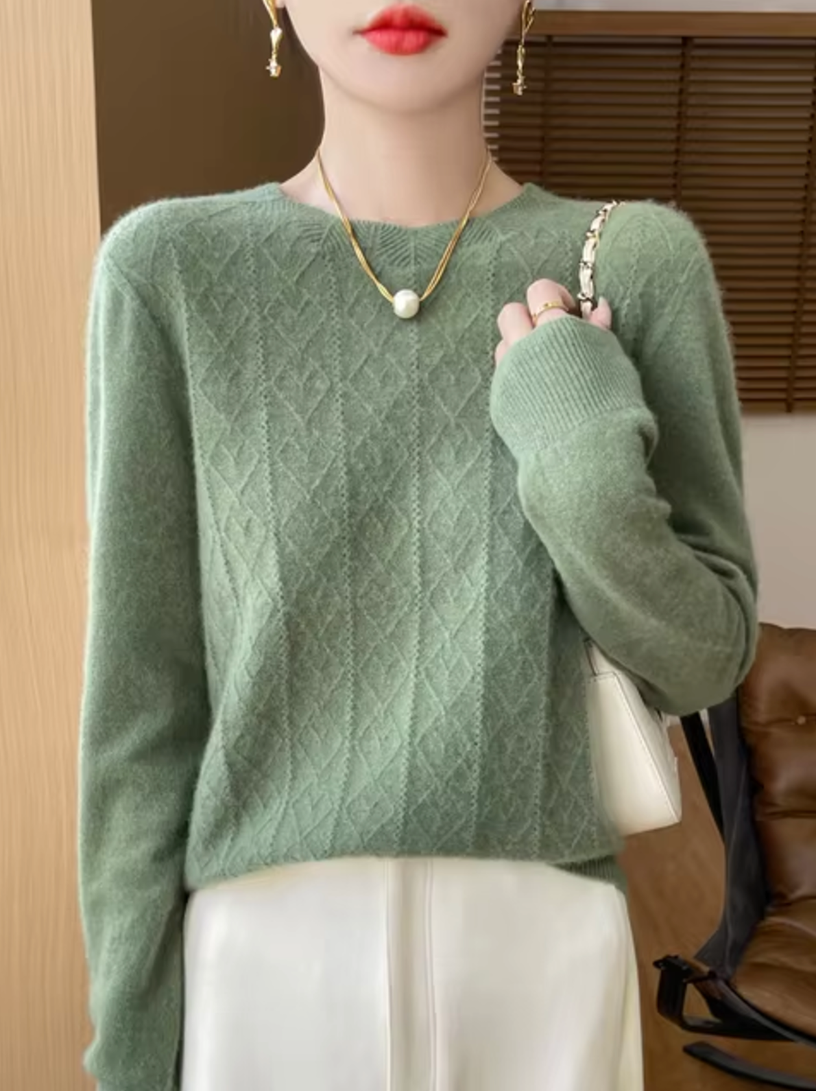 Pull en Tricot Laine et Cachemire