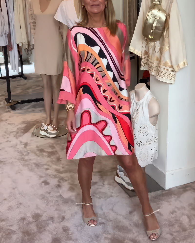 Chiara – Robe élégante à col rond