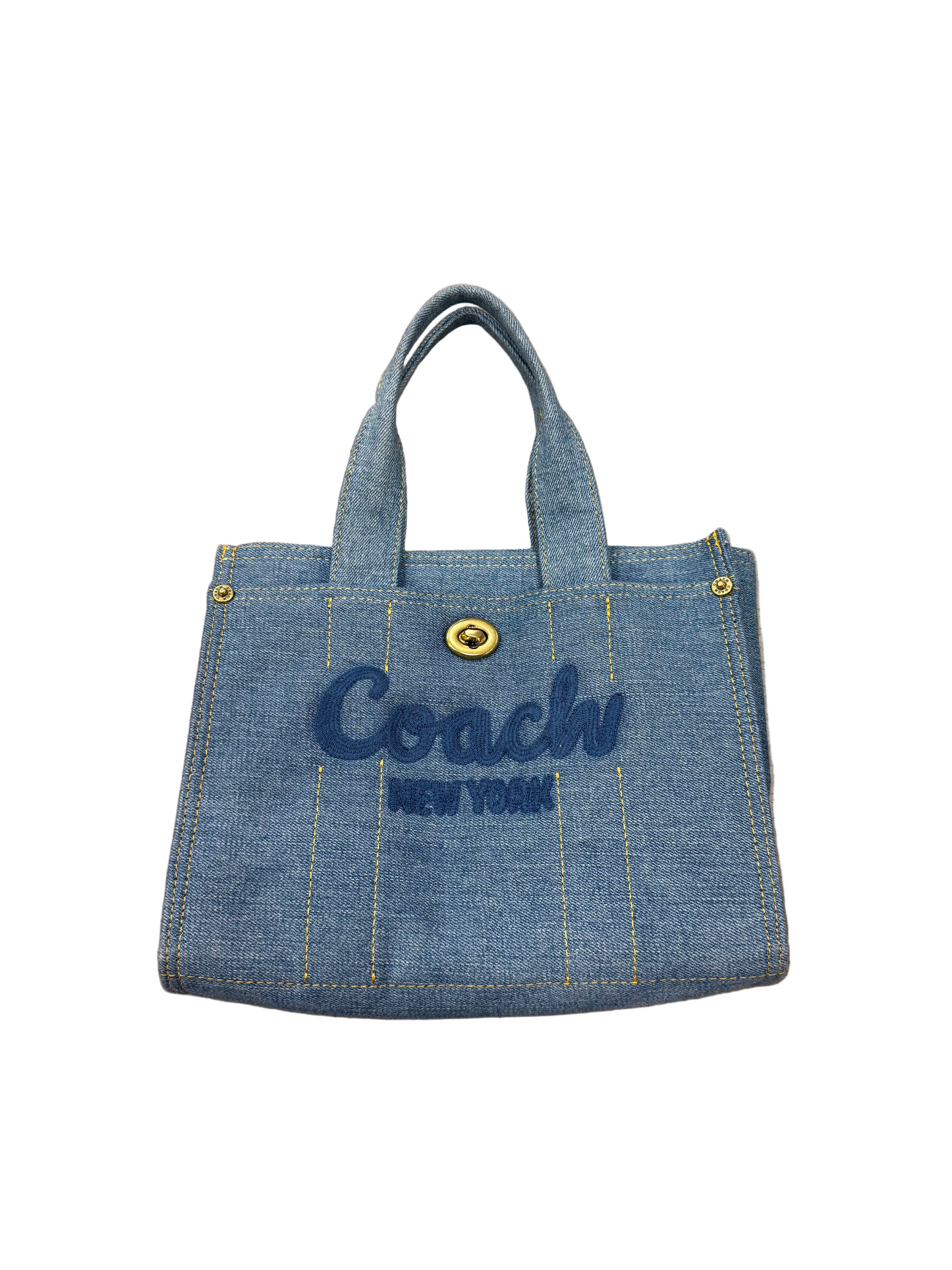 Coach Denim Cargo Tote Bag 'Blue'