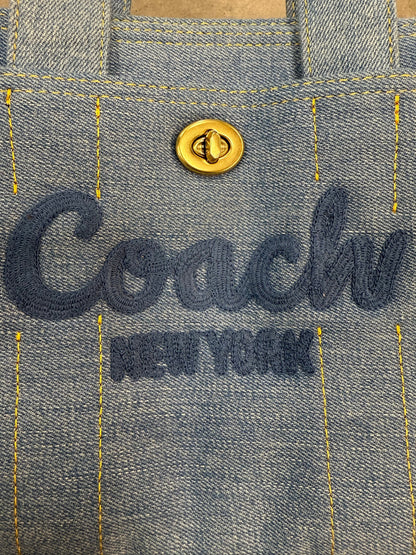 Coach Denim Cargo Tote Bag 'Blue'