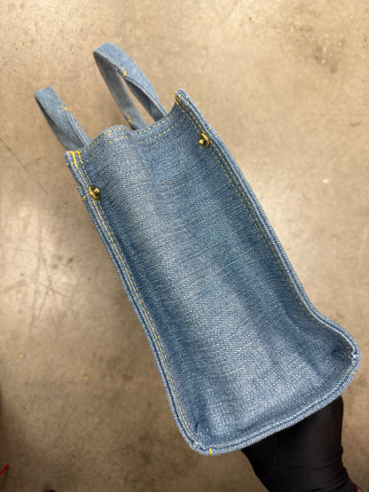 Coach Denim Cargo Tote Bag 'Blue'