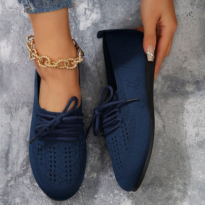 Chaussures Plates Décontractées En Maille