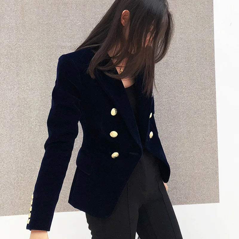 Blazer en Velours Élégant