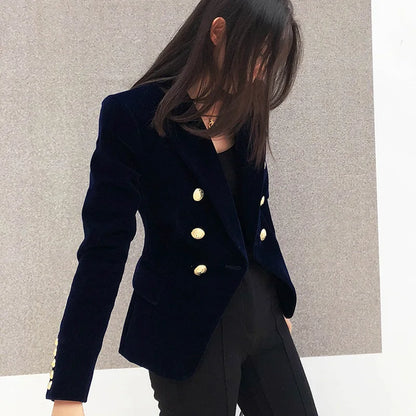 Blazer en Velours Élégant