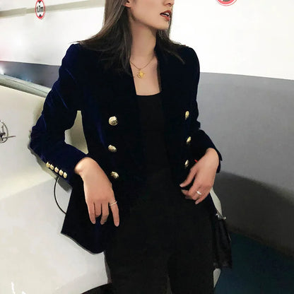 Blazer en Velours Élégant