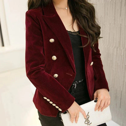 Blazer en Velours Élégant