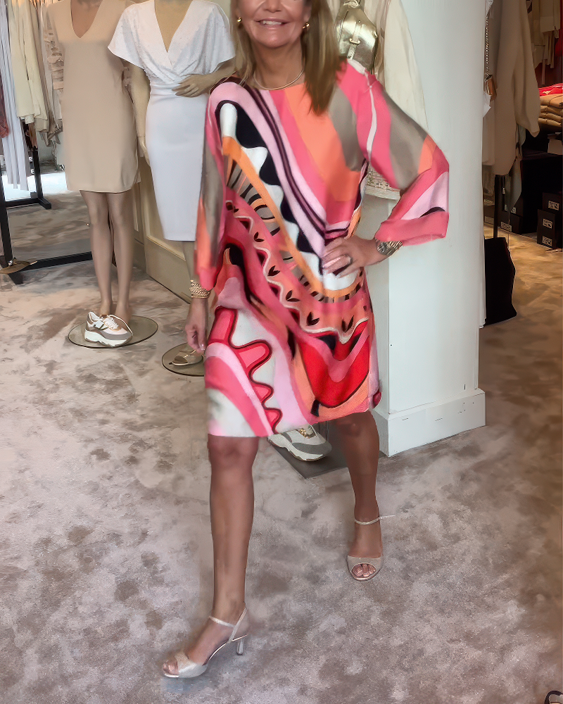 Chiara – Robe élégante à col rond